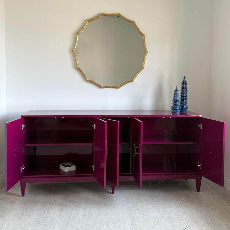 Sideboard Zane 80” Credenza in Ruby - Ready To Ship The Resplendent Crow