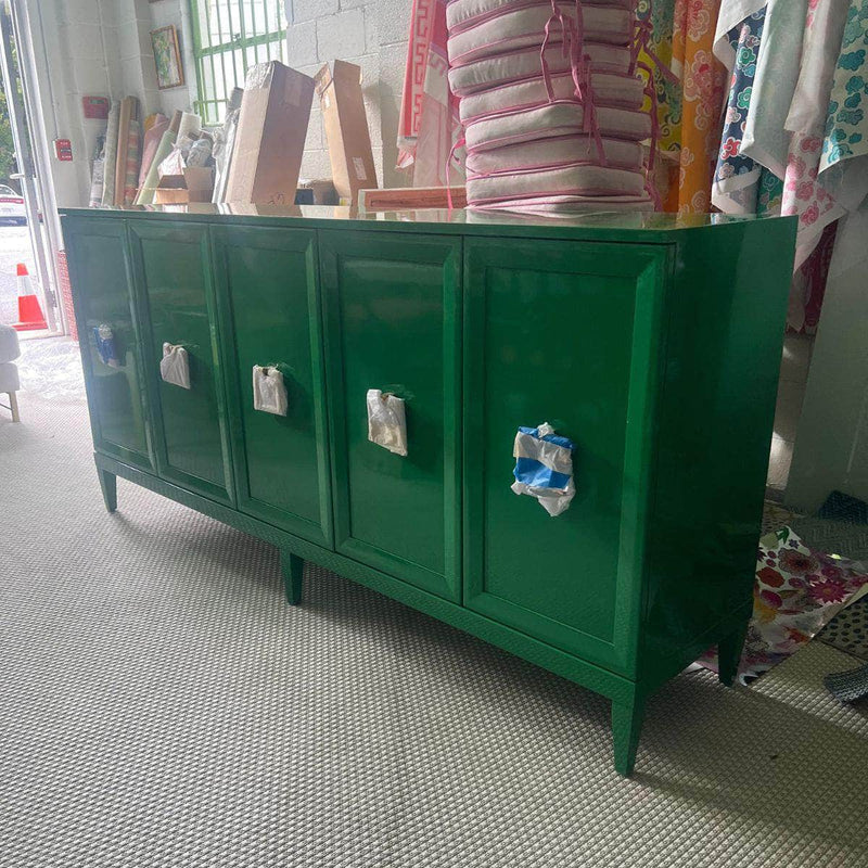 Sideboard Zane 80" Modern Credenza - Lacquered The Resplendent Crow