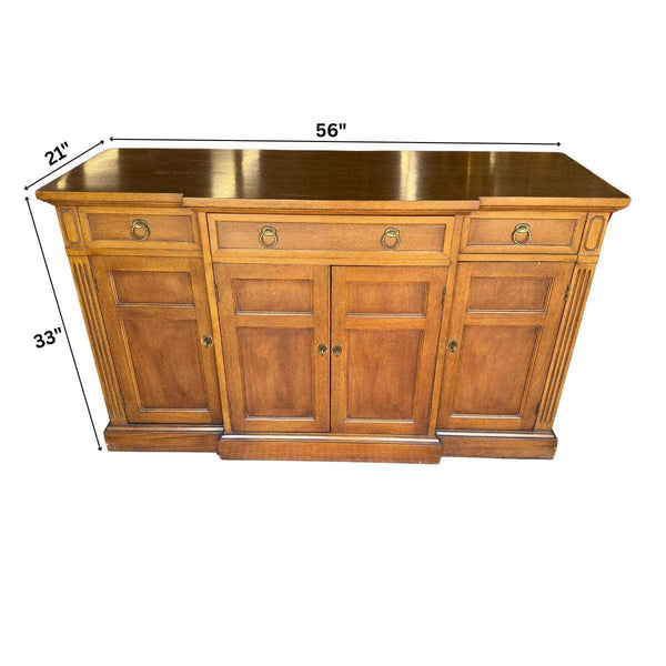 Small Breakfront Buffet - Custom Lacquered The Resplendent Crow