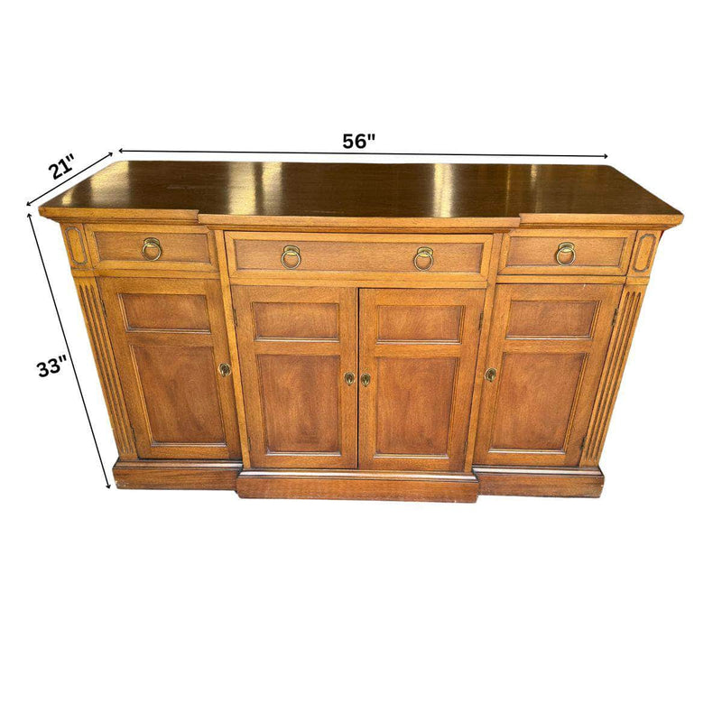 Small Breakfront Buffet - Custom Lacquered The Resplendent Crow