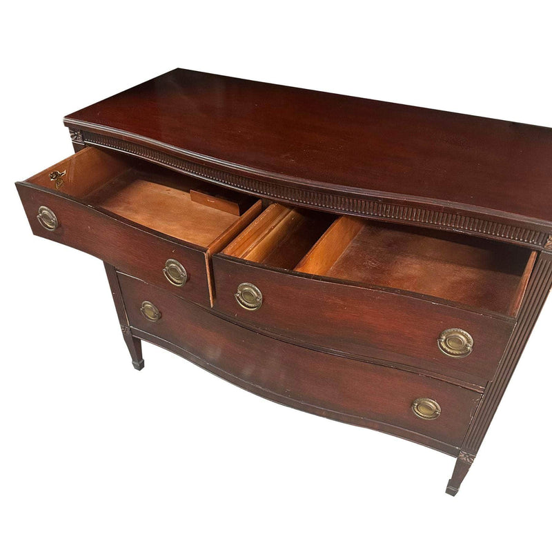 Small Curved Dresser - Custom Lacquered The Resplendent Crow