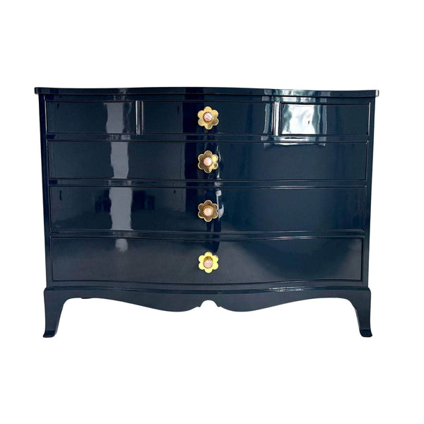 Small Serpentine Dresser in Dark Navy The Resplendent Crow