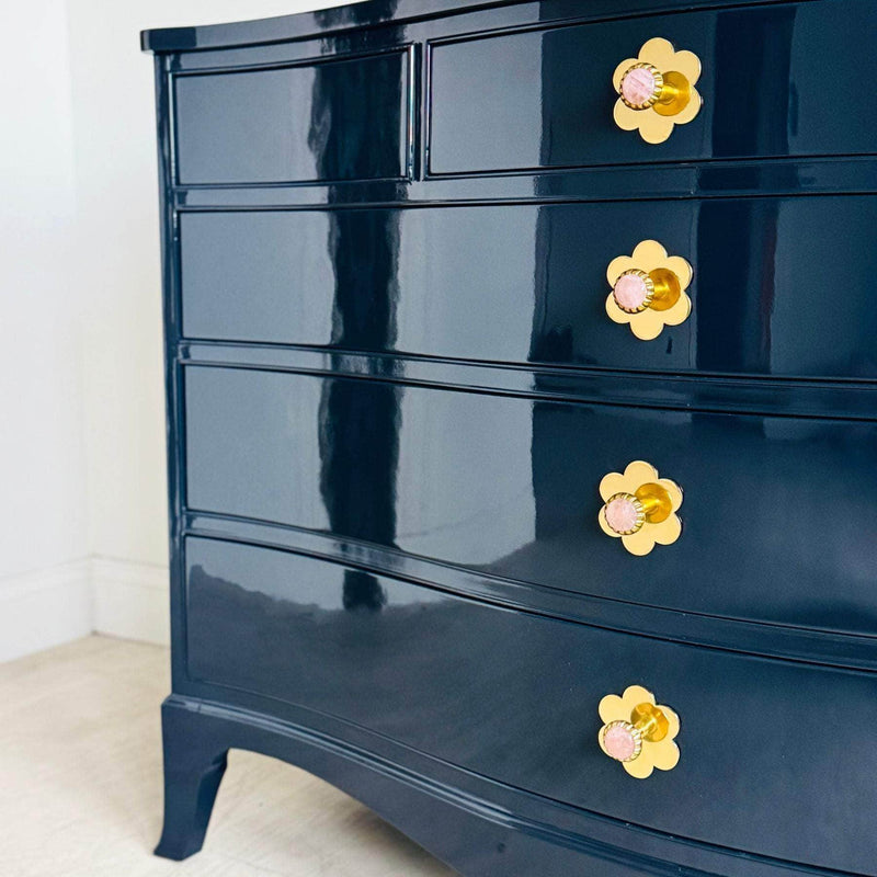 Small Serpentine Dresser in Dark Navy The Resplendent Crow