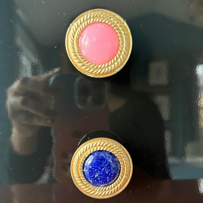 Solid Brass and Gemstone Knob The Resplendent Crow