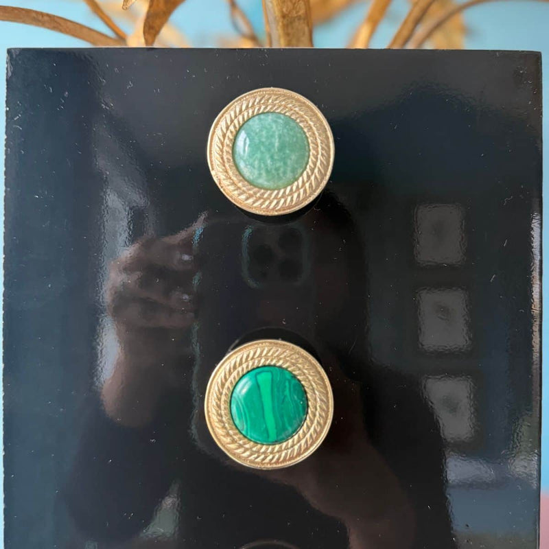 Solid Brass and Gemstone Knob The Resplendent Crow