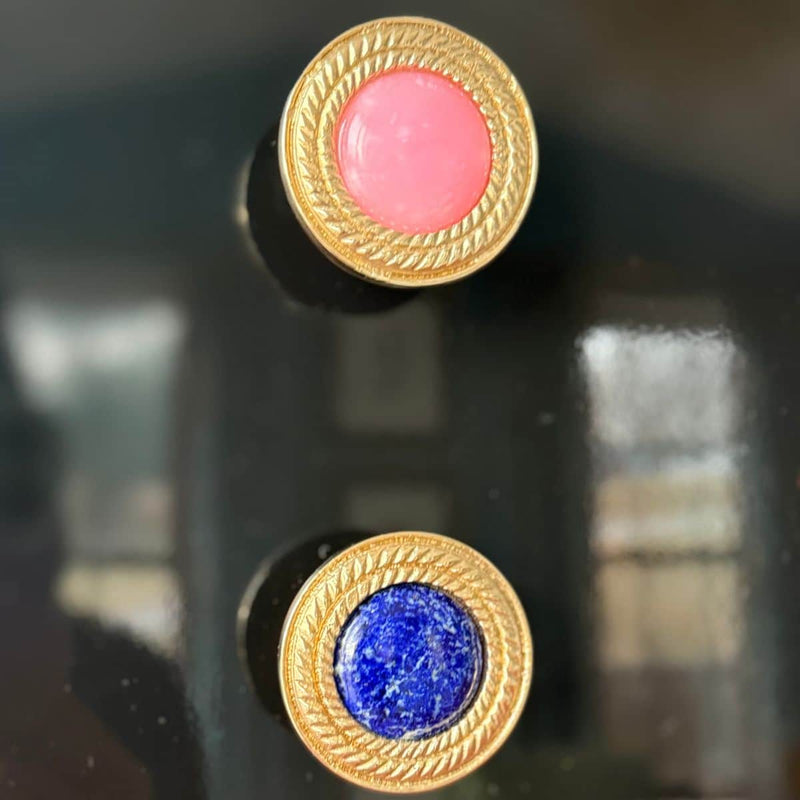 Solid Brass and Gemstone Knob The Resplendent Crow