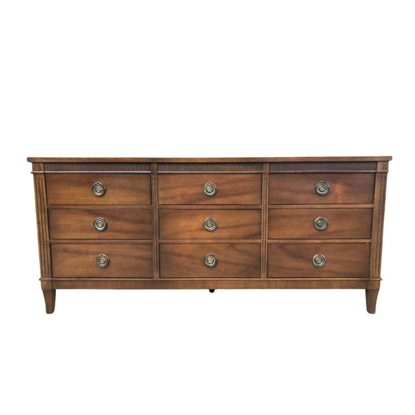 Stanley Traditional 9-Drawer Dresser - Custom Lacquered The Resplendent Crow