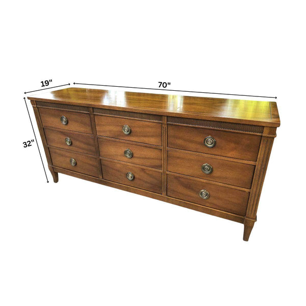 Stanley Traditional 9-Drawer Dresser - Custom Lacquered The Resplendent Crow
