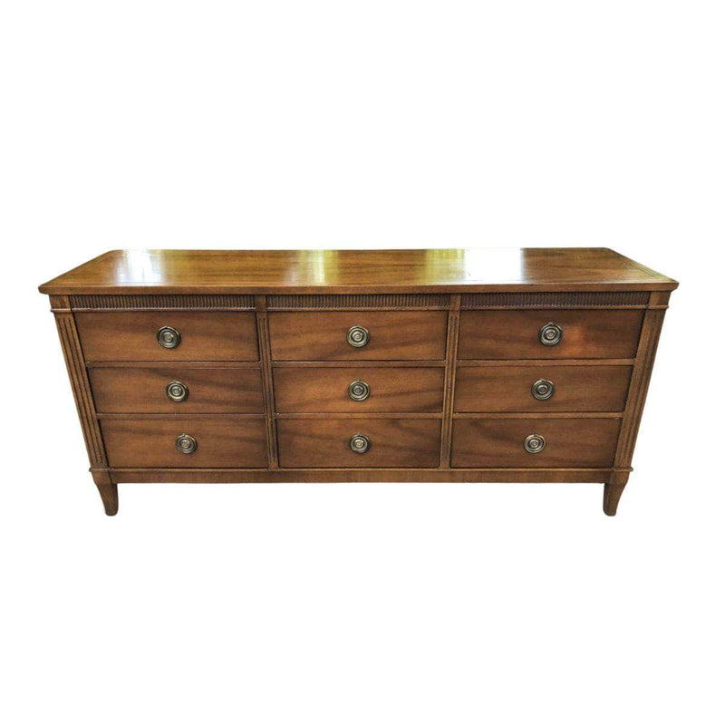 Stanley Traditional 9-Drawer Dresser - Custom Lacquered The Resplendent Crow
