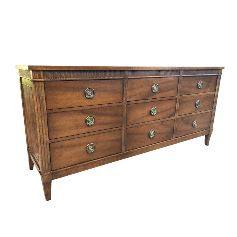 Stanley Traditional 9-Drawer Dresser - Custom Lacquered The Resplendent Crow