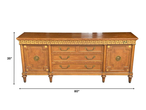 Thomasville Greek Key Credenza - Lacquered The Resplendent Crow