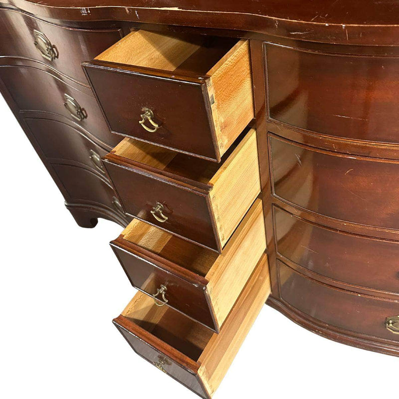 Traditional 12-Drawer Dresser - Custom Lacquered The Resplendent Crow
