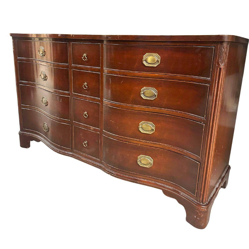 Traditional 12-Drawer Dresser - Custom Lacquered The Resplendent Crow