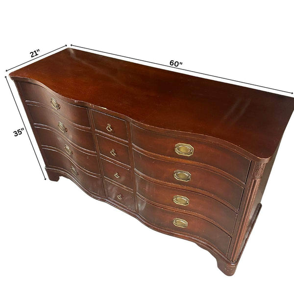 Traditional 12-Drawer Dresser - Custom Lacquered The Resplendent Crow
