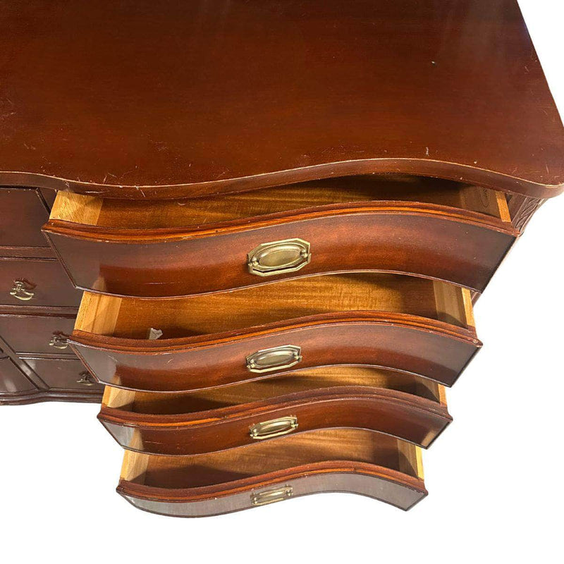 Traditional 12-Drawer Dresser - Custom Lacquered The Resplendent Crow