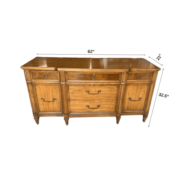 Traditional 2 Door Buffet - Custom Lacquered The Resplendent Crow