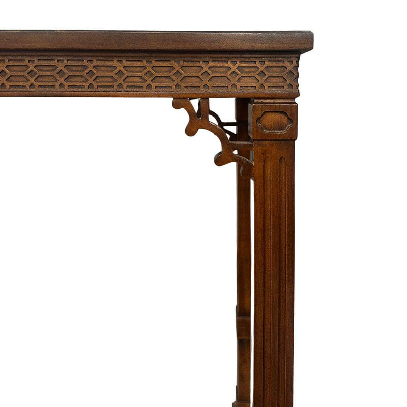 Traditional Console Table - Custom Lacquered The Resplendent Crow
