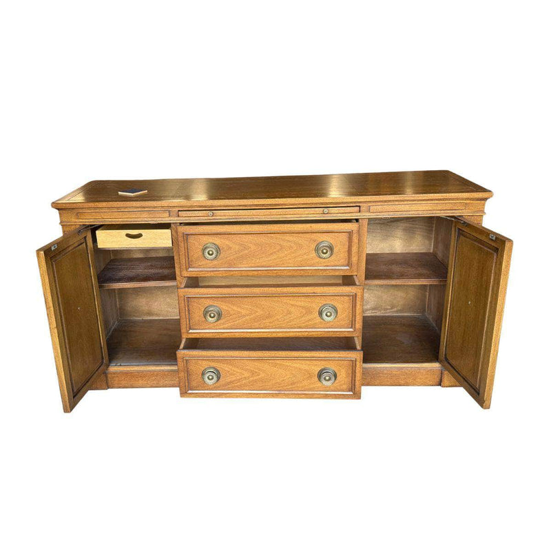 Traditional Drexel Credenza - Custom Lacquered The Resplendent Crow