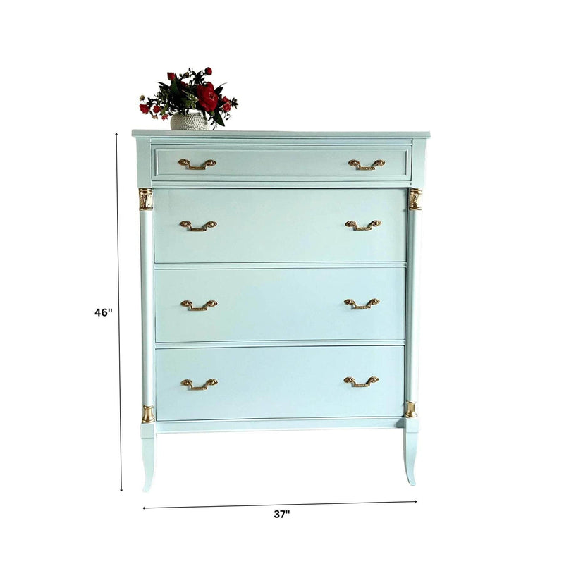 Traditional Tall Dresser - Lacquered The Resplendent Crow