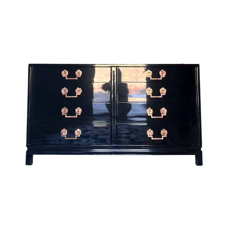 Vintage Landstrom Dresser Lacquered in Black The Resplendent Home