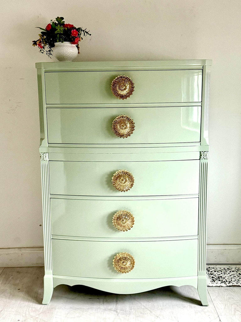 Vintage Tallboy in Soft Green - Quick Ship The Resplendent Home