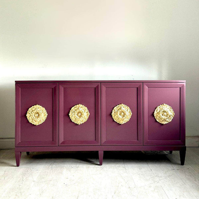 Zane 70” Modern Credenza - Lacquered The Resplendent Crow