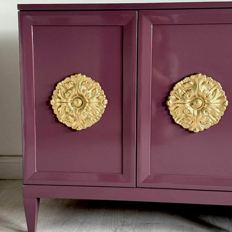 Zane 70” Modern Credenza - Lacquered The Resplendent Crow