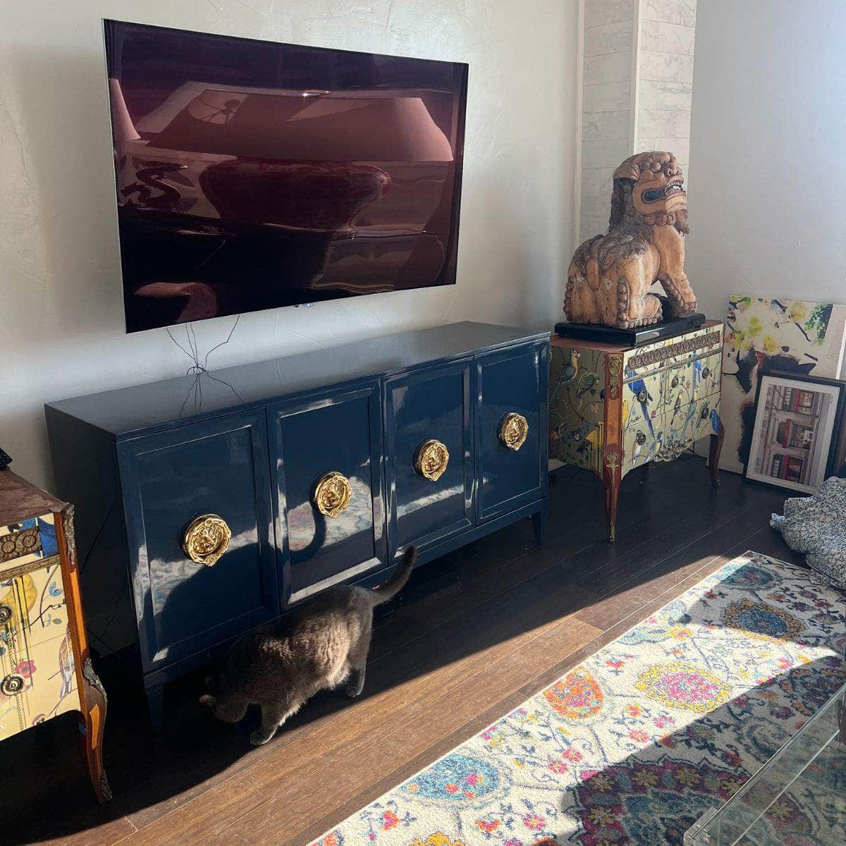 カナレ Zane 70” Modern Credenza - The Resplendent Crow