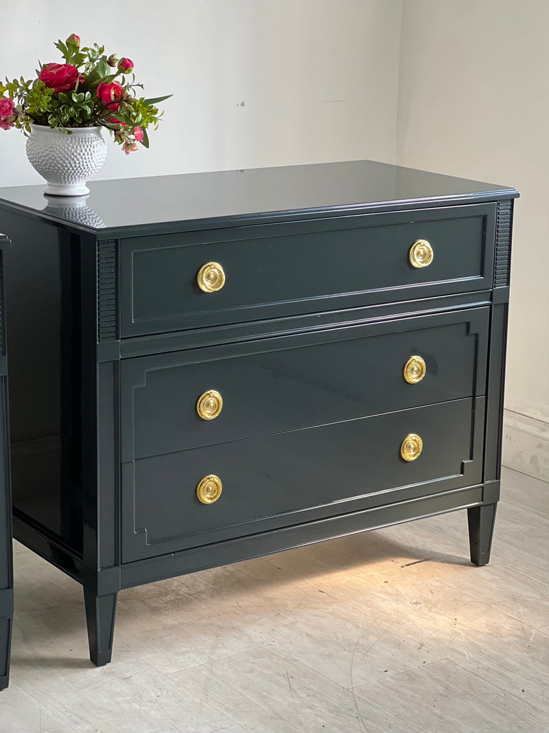 Emily Nightstand or Small Dresser in Railings The Resplendent Crow