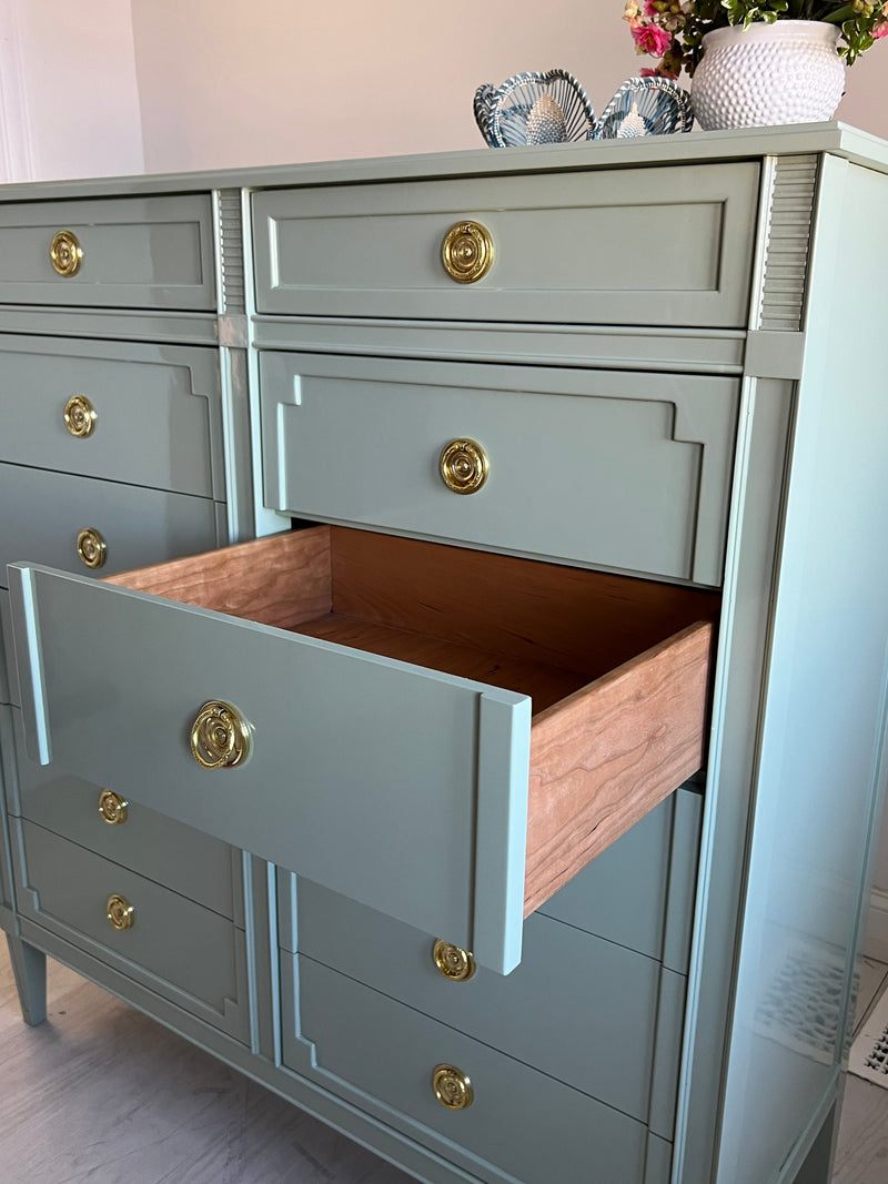 Emily Traditional Tallboy- Custom Lacquered The Resplendent Home