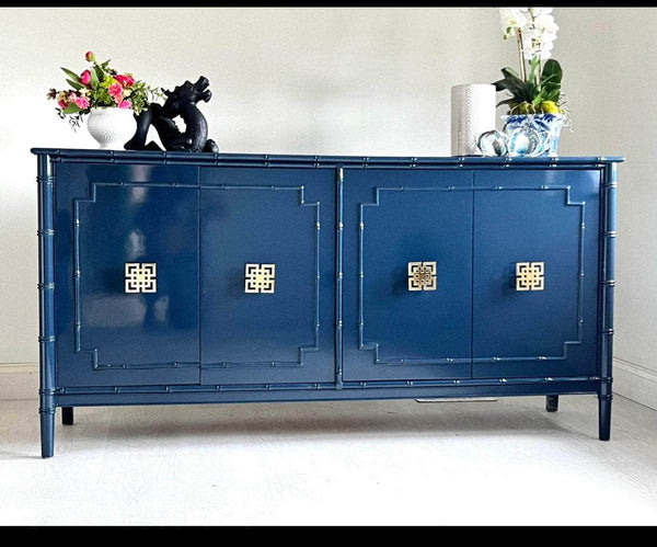 Faux Bamboo Credenza - New Built The Resplendent Home