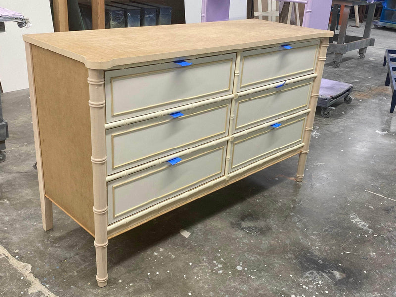 Faux Bamboo Dresser - Custom Lacquered The Resplendent Home