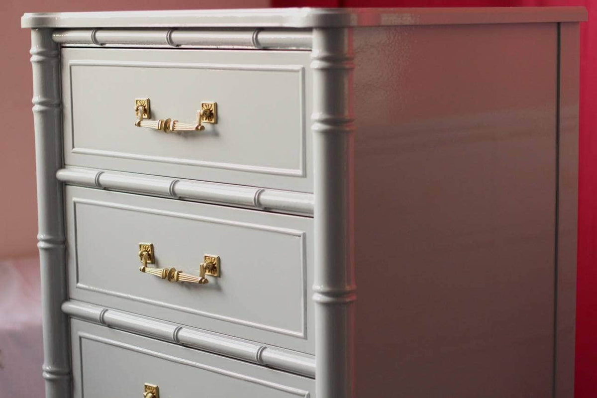 Faux Bamboo Lingerie Chest - Lacquered Faux Bamboo Lingerie Chest - Lacquered