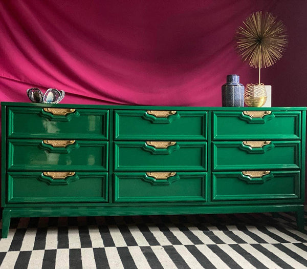 Hollywood Regency Dresser - Custom Lacquered The Resplendent Home