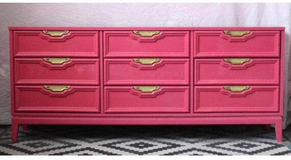 Hollywood Regency Dresser - Custom Lacquered The Resplendent Home