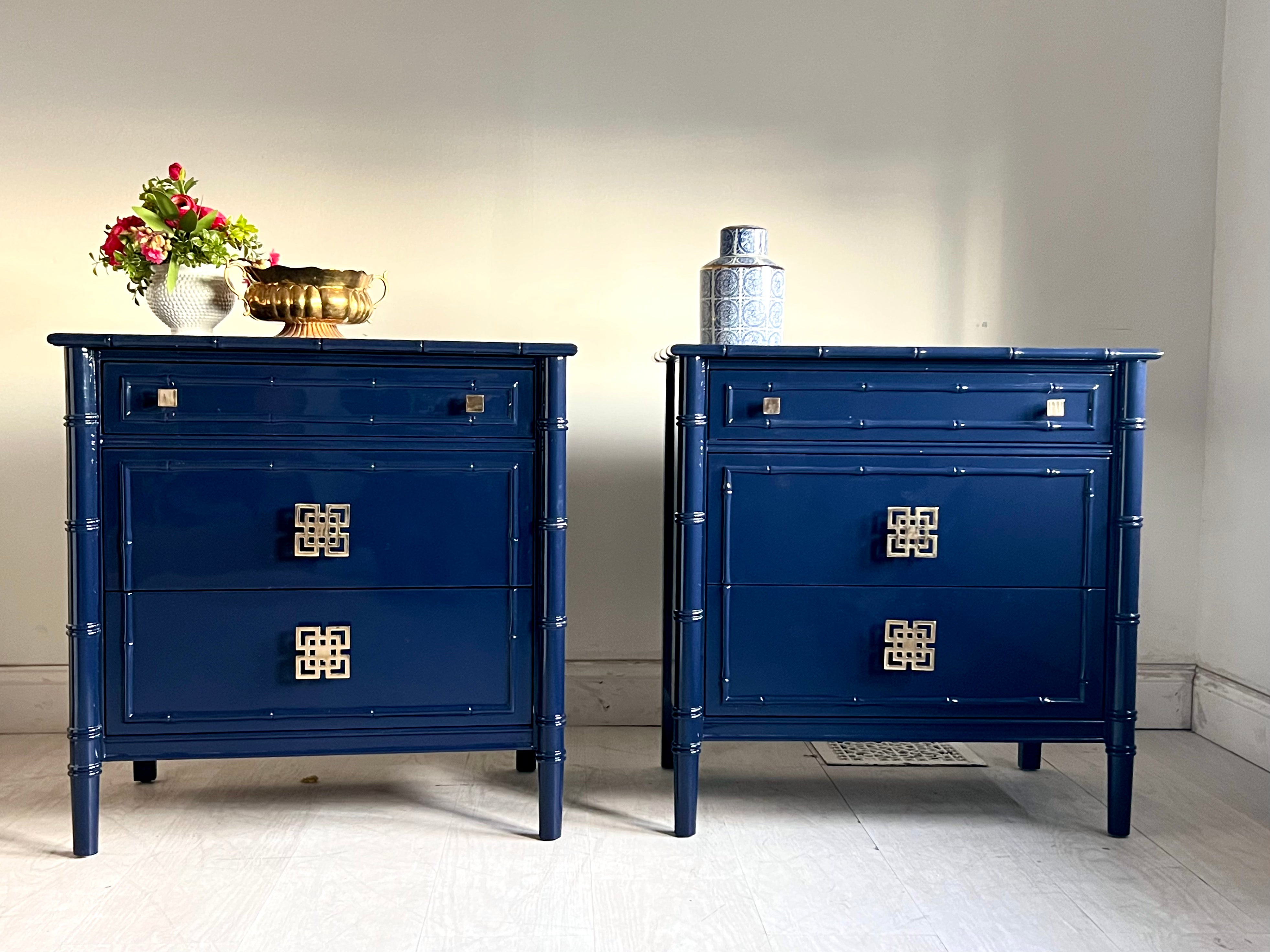 Pair of Savannah Nightstands in Old Navy The Resplendent Crow
