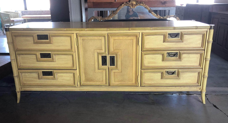 Stanley Faux Bamboo Credenza- Custom Lacquered The Resplendent Home