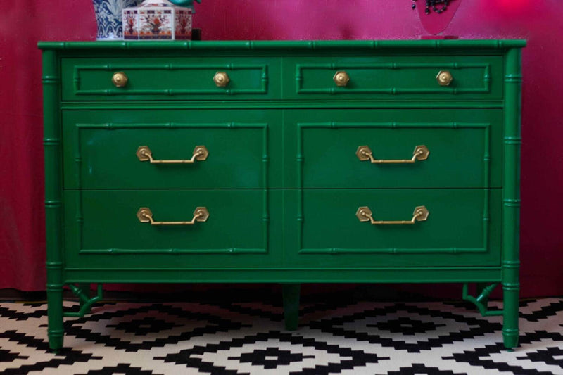 Vintage Thomasville Allegro Faux Bamboo Dresser