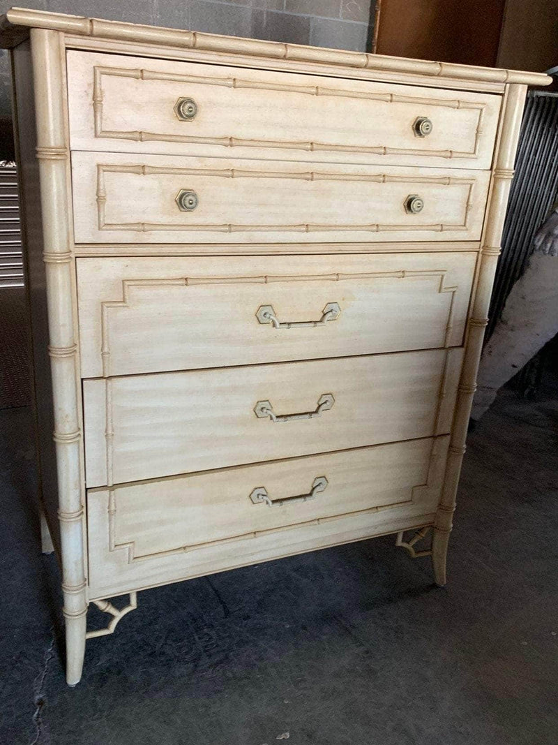 Thomasville Faux Bamboo Tallboy -  Custom Laquer The Resplendent Home