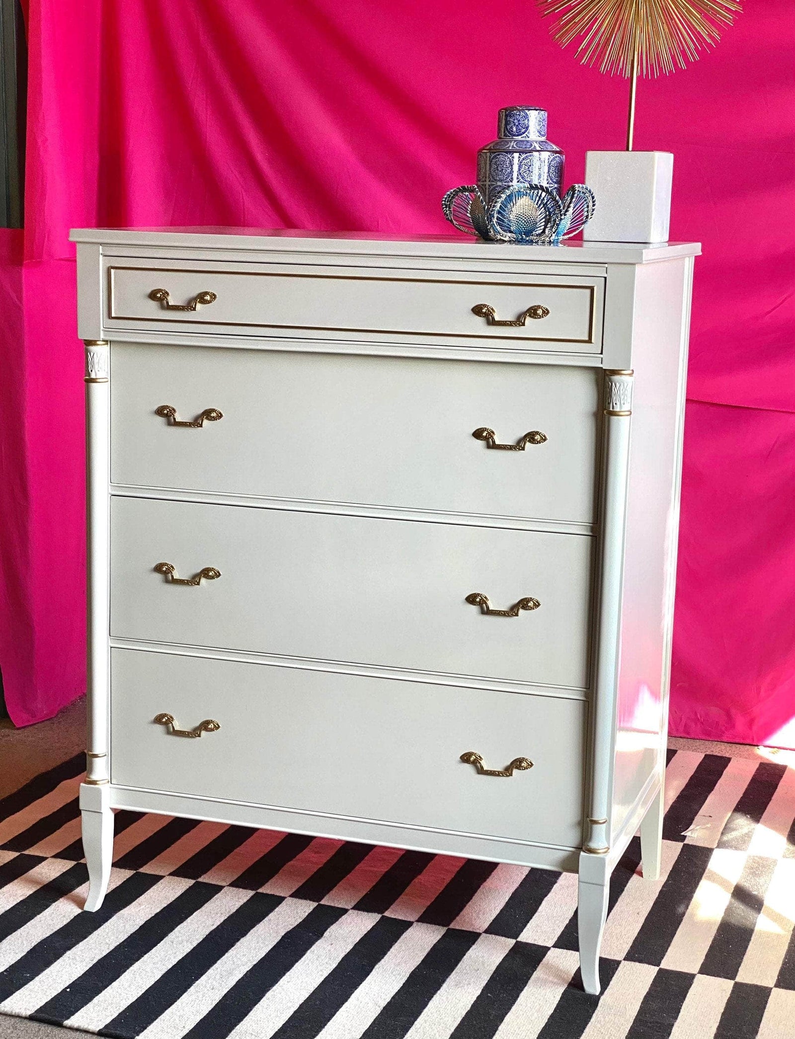 Traditional Tall Dresser - Custom Lacquered | The Resplendent Crow