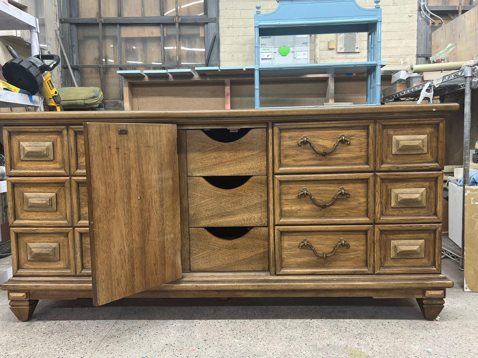Vintage Carved Front Dresser